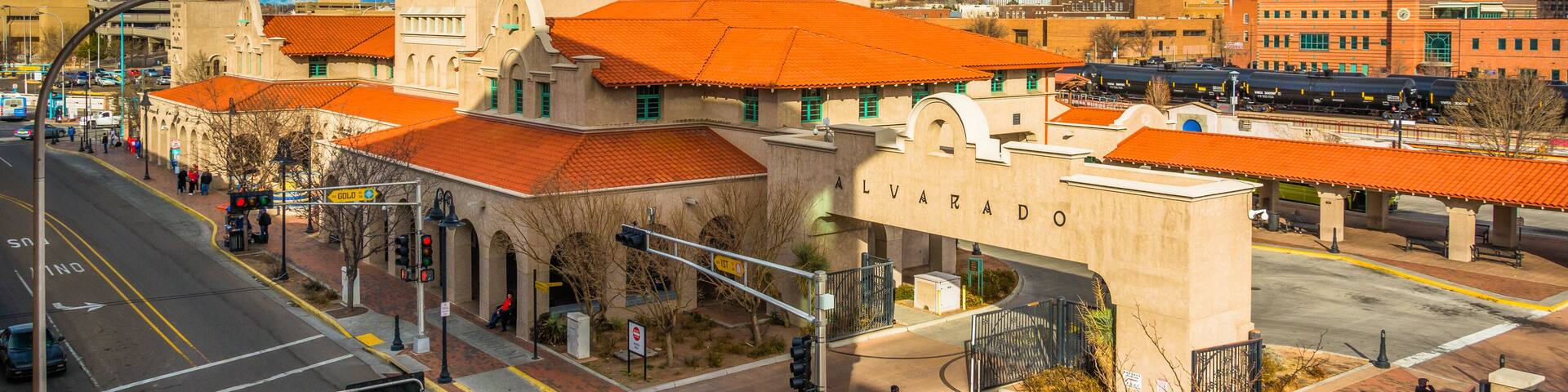 View of Alvarado Transportation Center, in Albuquerque, New Mexi