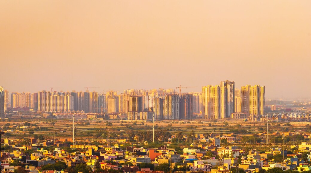 view of high rise buildings in greater Noida NCR, India