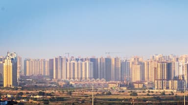 view of high rise buildings in greater Noida NCR, India