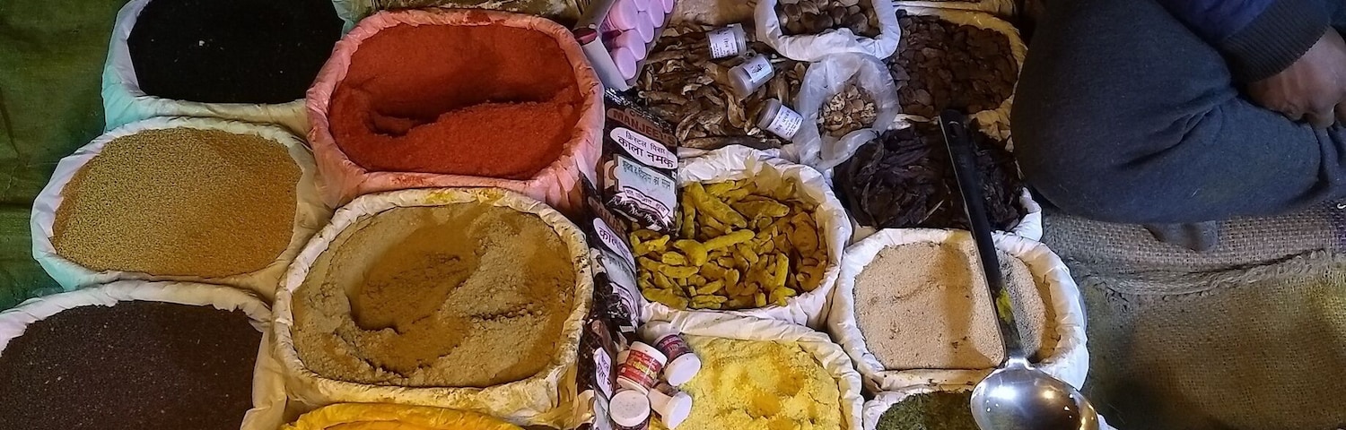 Spices! Stuff that makes Indian curries. A must in every kitchen! A multitude of flavours, that make your taste buds party, like no tomorrow! 
www.thecubicletraveller.com
