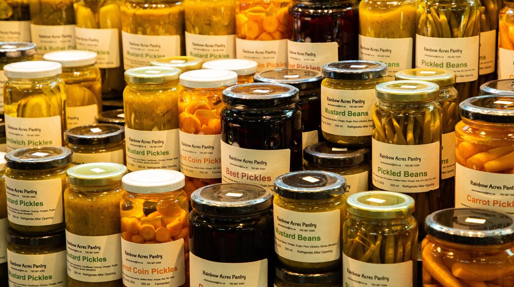 Old Strathcona which includes markets and food