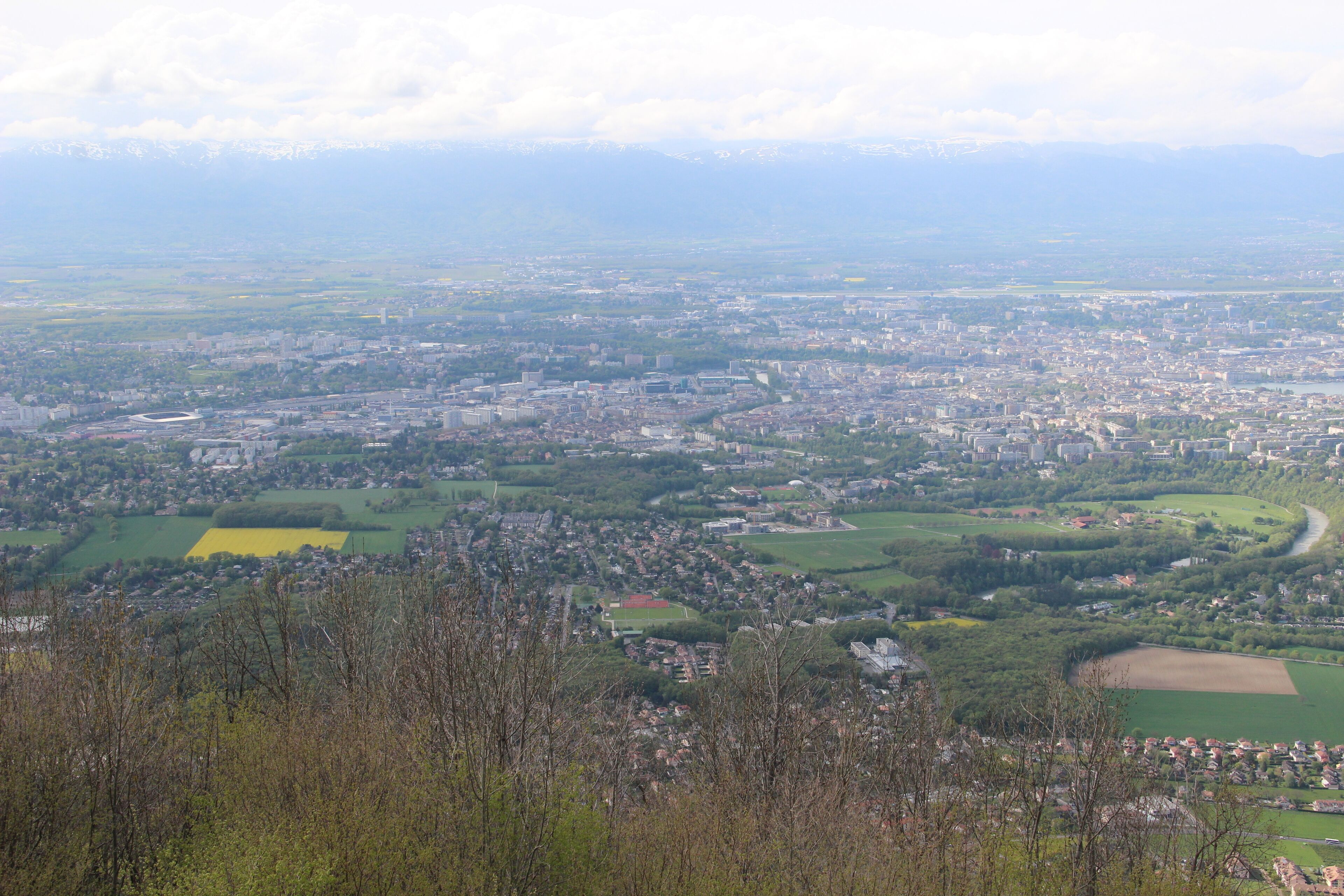 View on Geneva from the Salève
