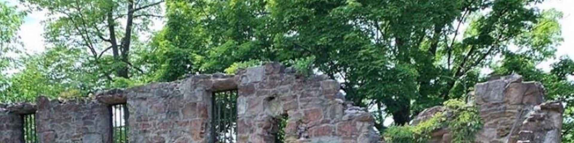 It’s worth the entrance fee just to see the beautiful ivy-covered crumbling facade. You can take a tour inside the mine!