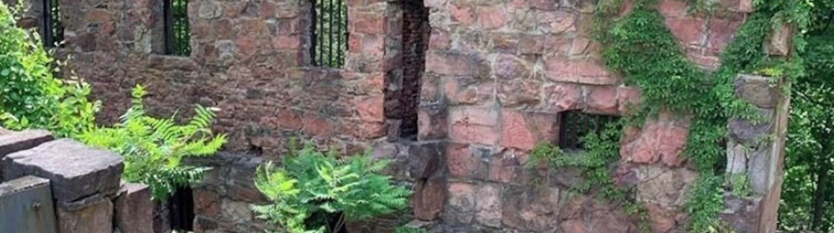 It’s worth the entrance fee just to see the beautiful ivy-covered crumbling facade. You can take a tour inside the mine!