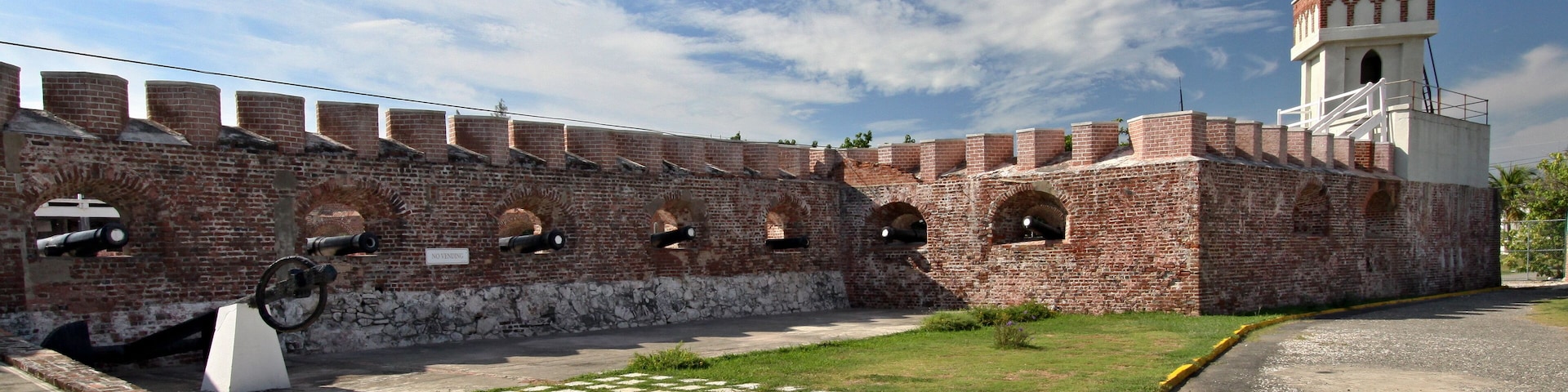 View of Fort Charles Fortress in Port Royal City. Jamaica.