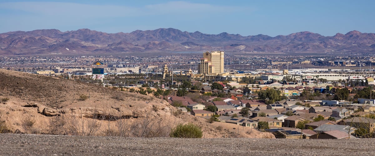 View from the north Green Valley mesa overlooking Henderson, Nevada