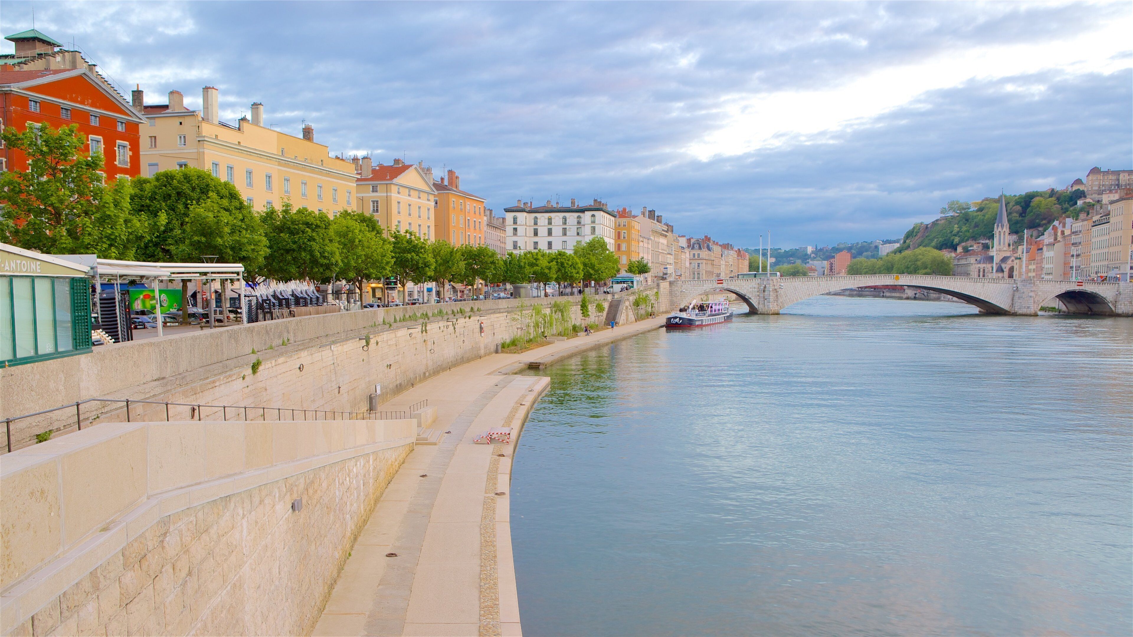 Neuville-sur-Saone featuring a river or creek
