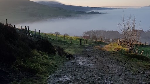 My home village on a cold misty morning.