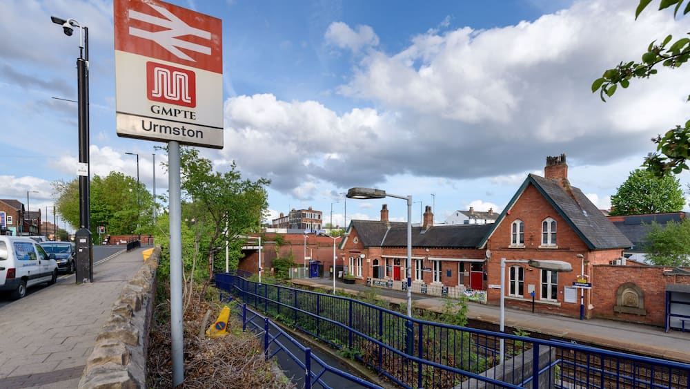 Urmston Trainstation Manchester UK