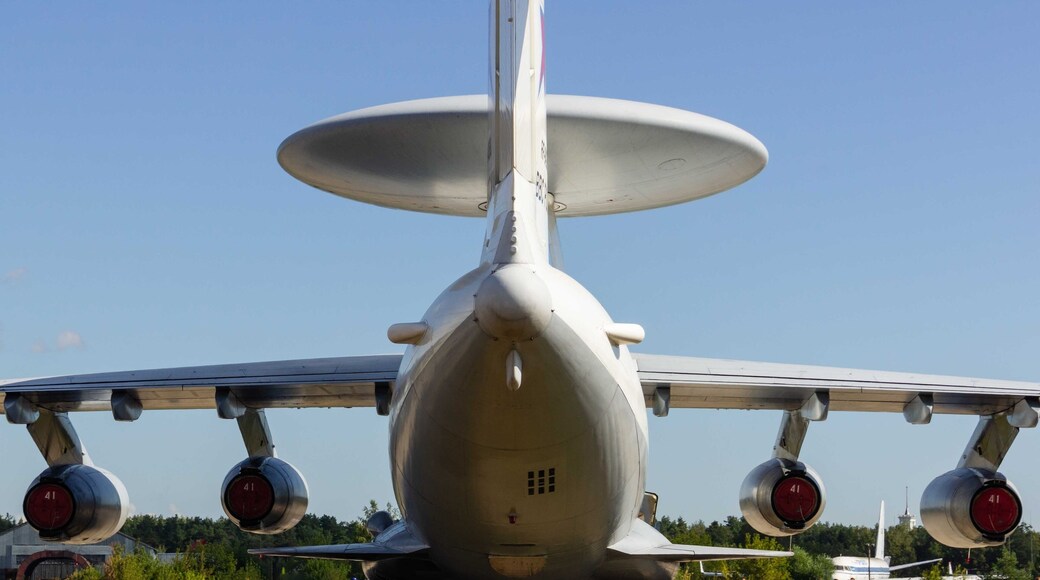 Soviet and Russian airborne early warning and control aircraft A-50 (according to NATO - Mainstay). Static parking lot Zhukovsky, Russia - August 16, 2011 Zhukovsky, Russia - August 10, 2012