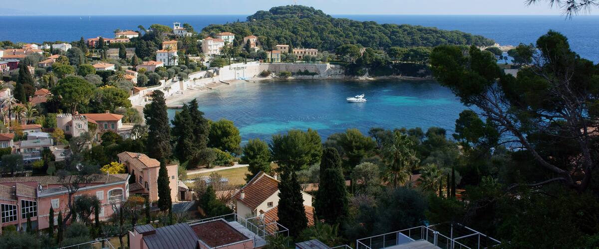 View across Anse des Fosses from the top of the Cap Ferrat hill