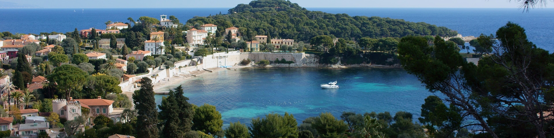 View across Anse des Fosses from the top of the Cap Ferrat hill