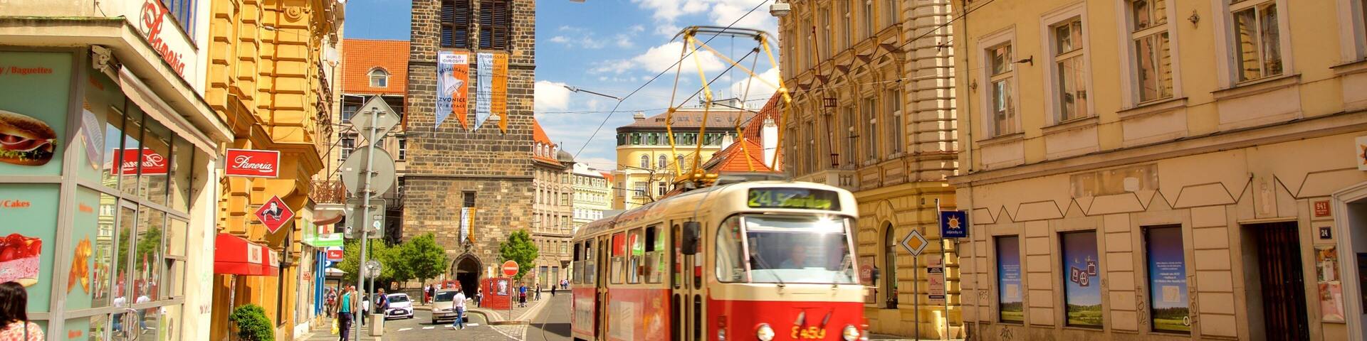 Nové Město johon kuuluu perintökohteet, rautatiehen liittyvät esineet ja kaupunki