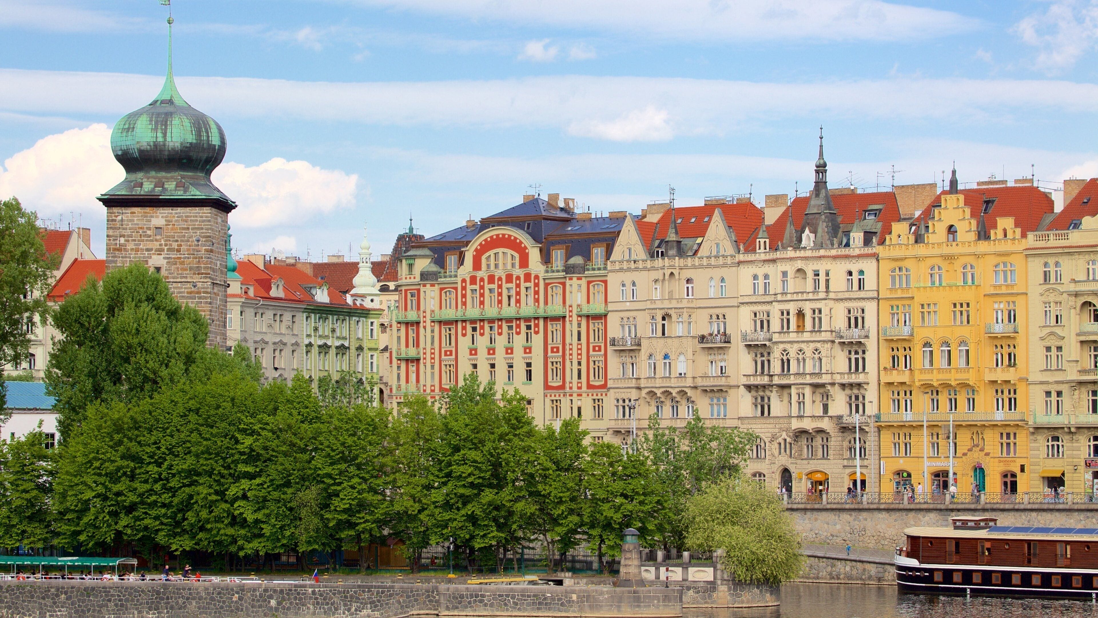 Prague featuring a city
