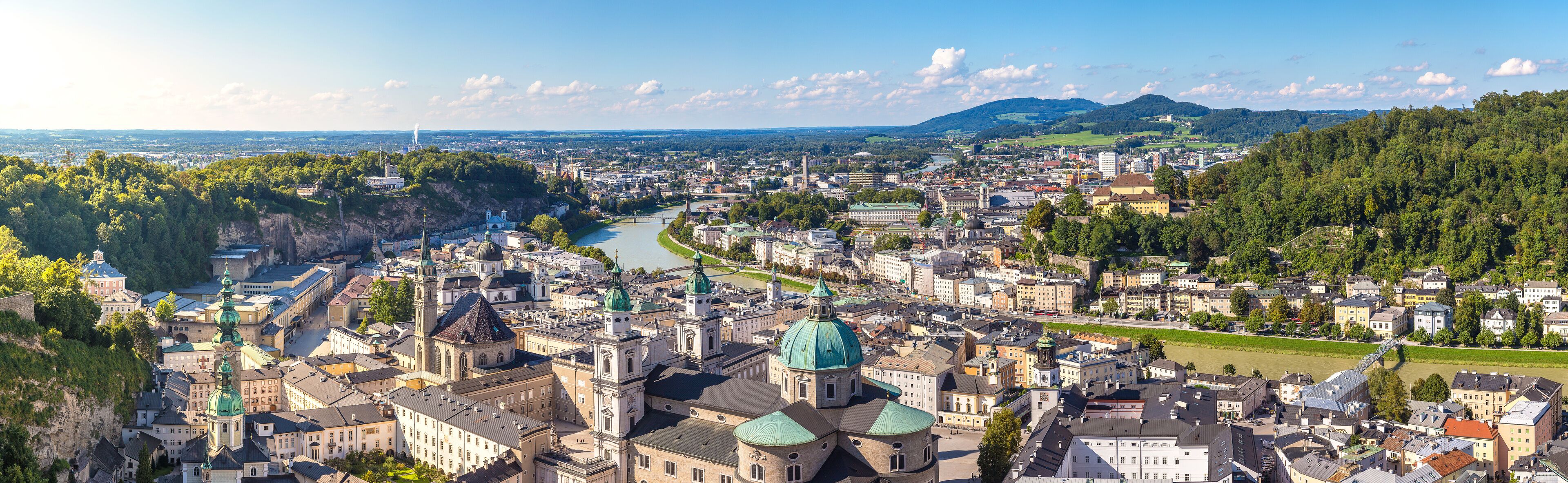 Panoramic view of Salzburg