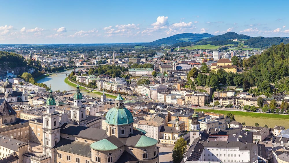 Panoramic view of Salzburg