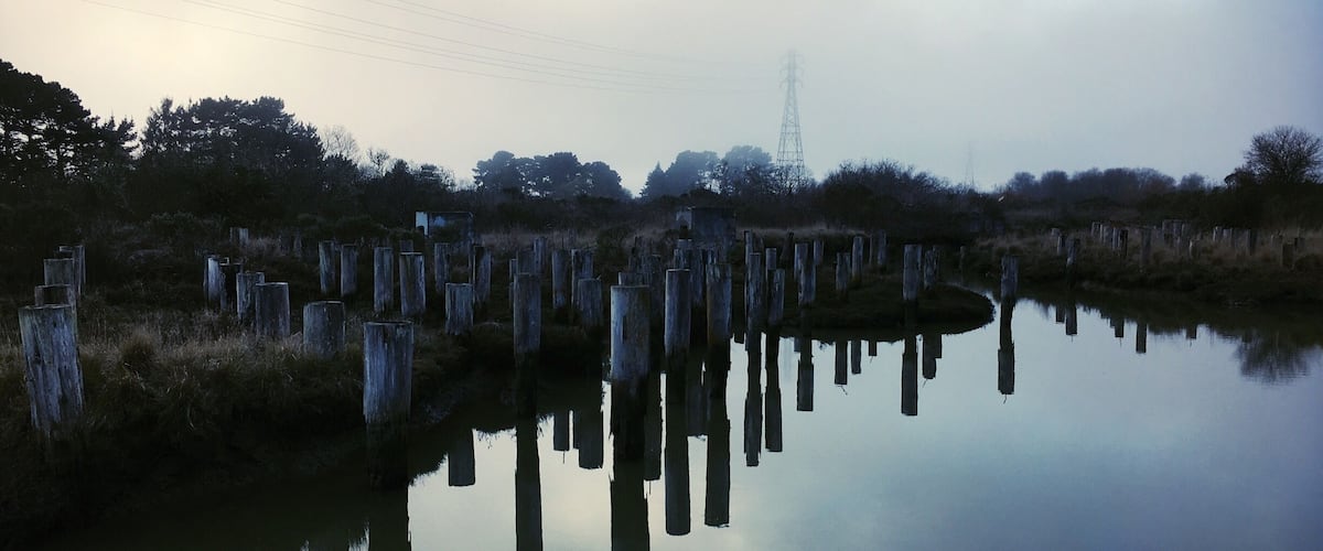 Beautiful sunset on Agana Bay, Guam