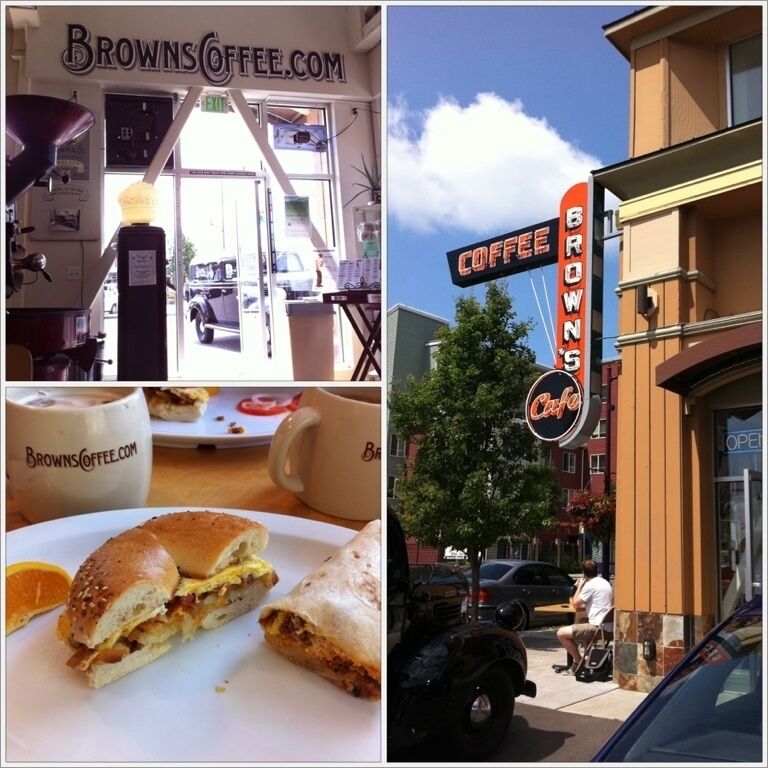 Local cafe in Shoreline, with amazing coffee, and great breakfast and lunch items. I'd recommend the super duper breakfast bagel. It's a simple dish by the owner, made with hash browns, eggs, bacon, and in-house hollandaise sauce. And the Crema King drip is a must try. ^^