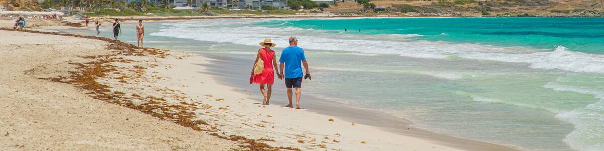 Orient Bay Beach featuring general coastal views, a sandy beach and a coastal town