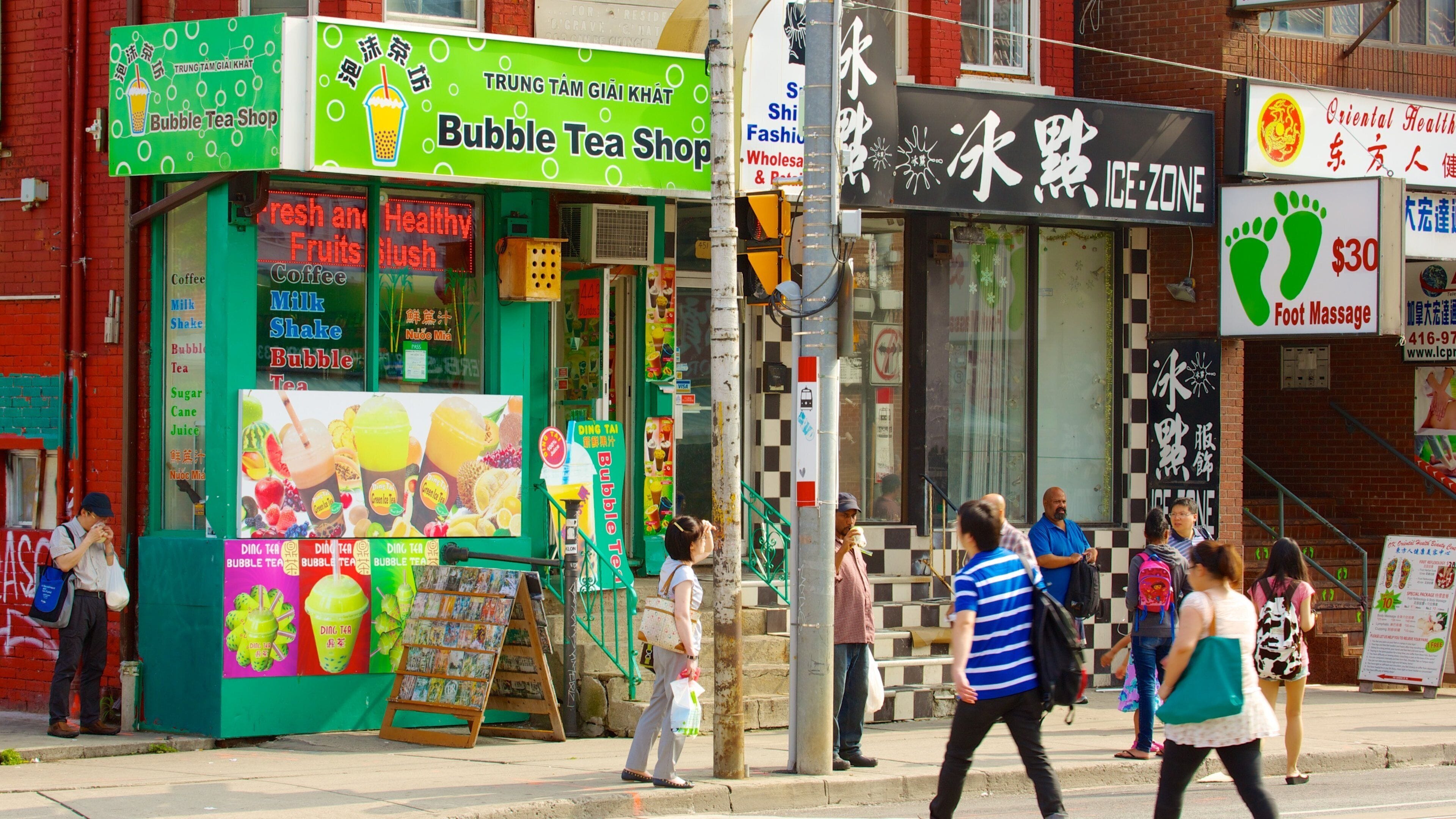 Chinatown featuring shopping, a city and street scenes