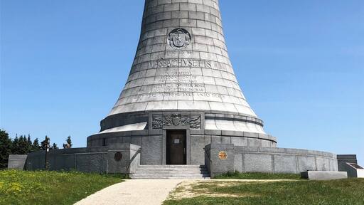 Highest point in the State of Massachusetts Mt. Greylock is at elevation 3791’. It is also located along the Georgia to Maine Appalachian Trail.