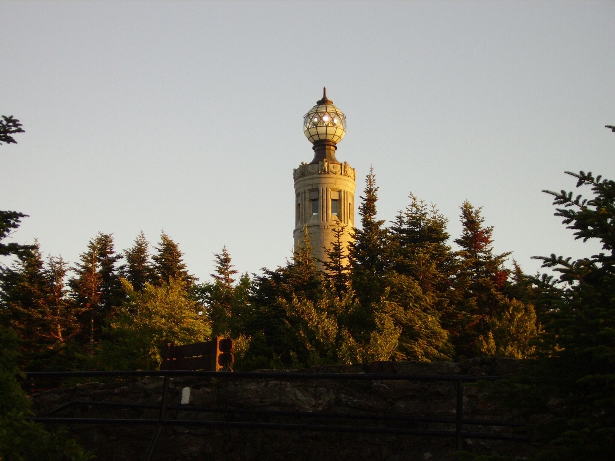 Appalachian Trail sunset on Mount Greylock.  