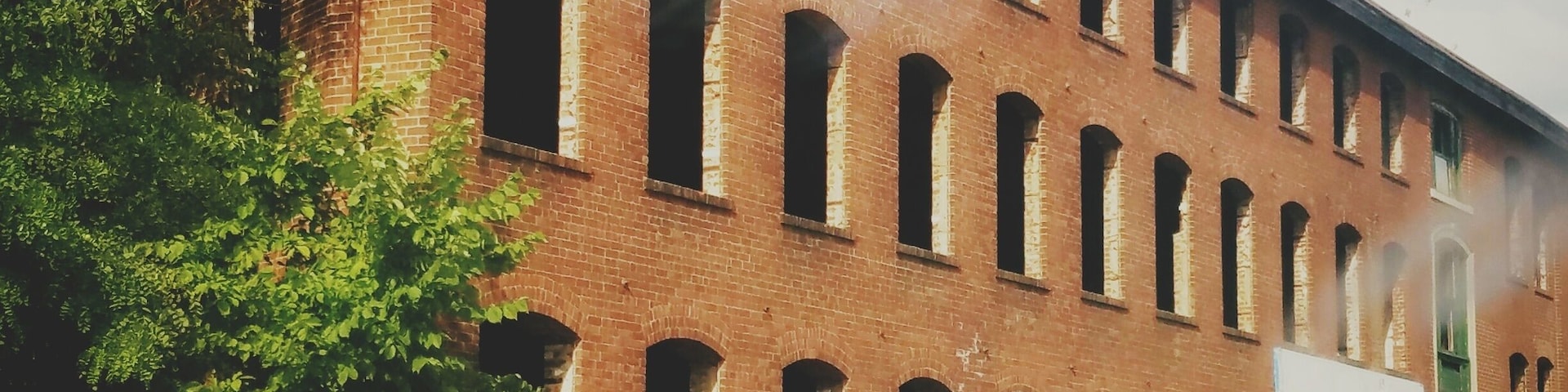 Abandoned Building along the bike path.