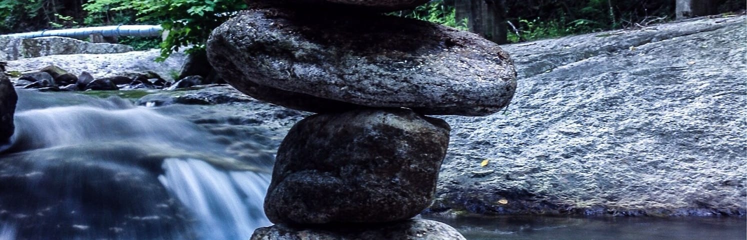 My first time ever stacking rocks. The scenery was perfect there!