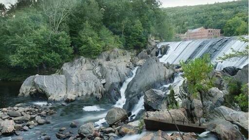 An amazing view of some old mills in Russell, MA.