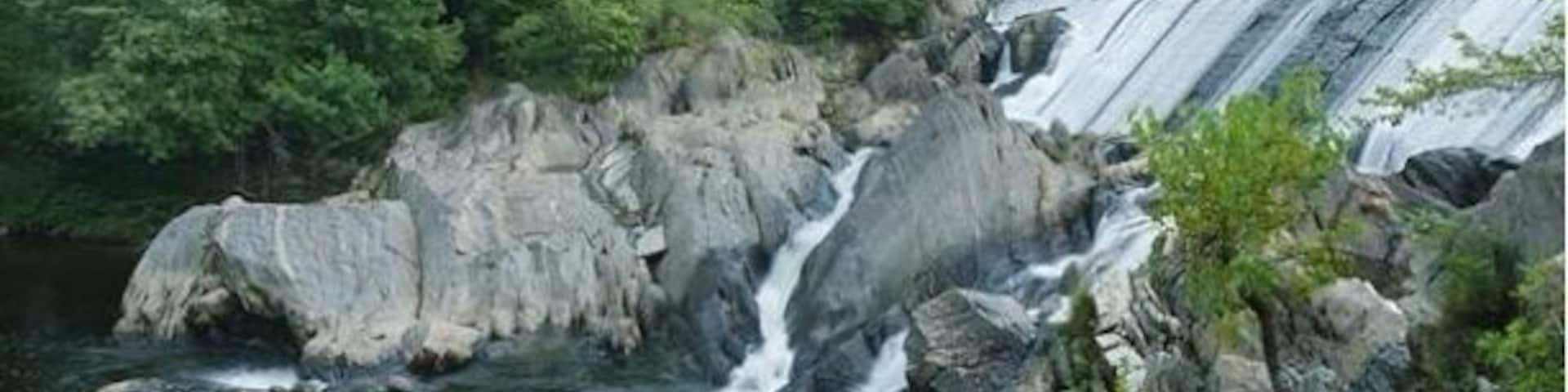 An amazing view of some old mills in Russell, MA.