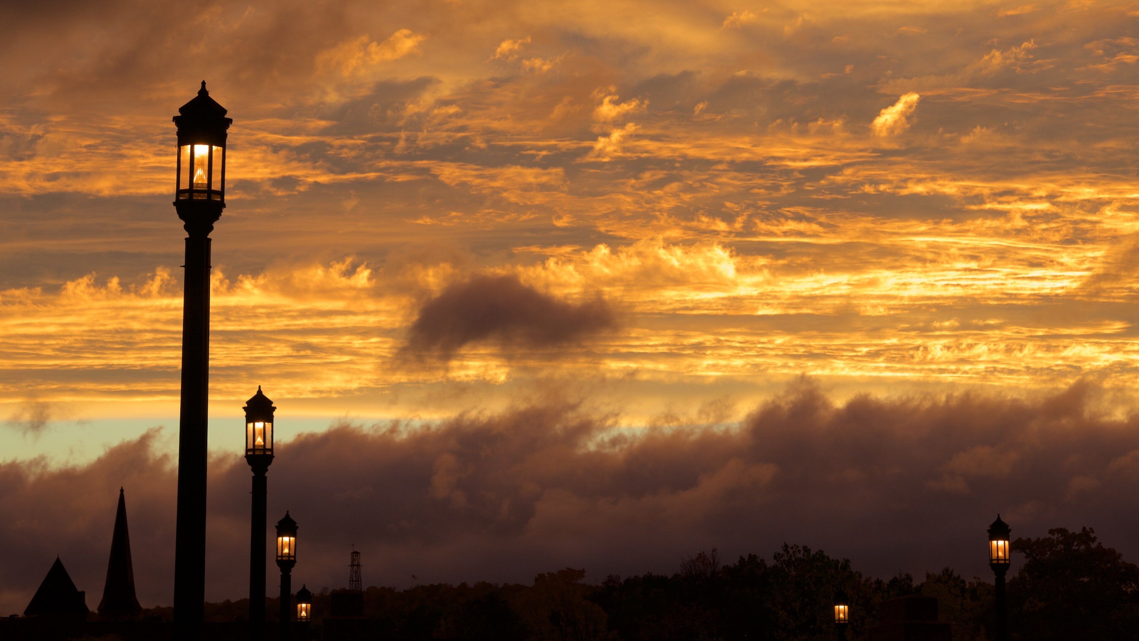 Turners Falls which includes fall colors and night scenes