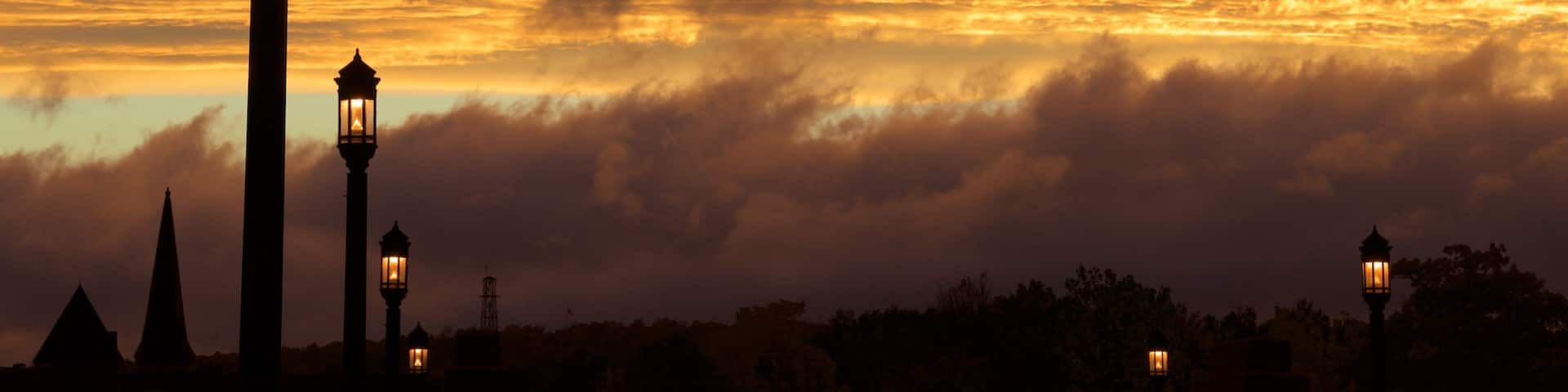 Turners Falls which includes fall colors and night scenes