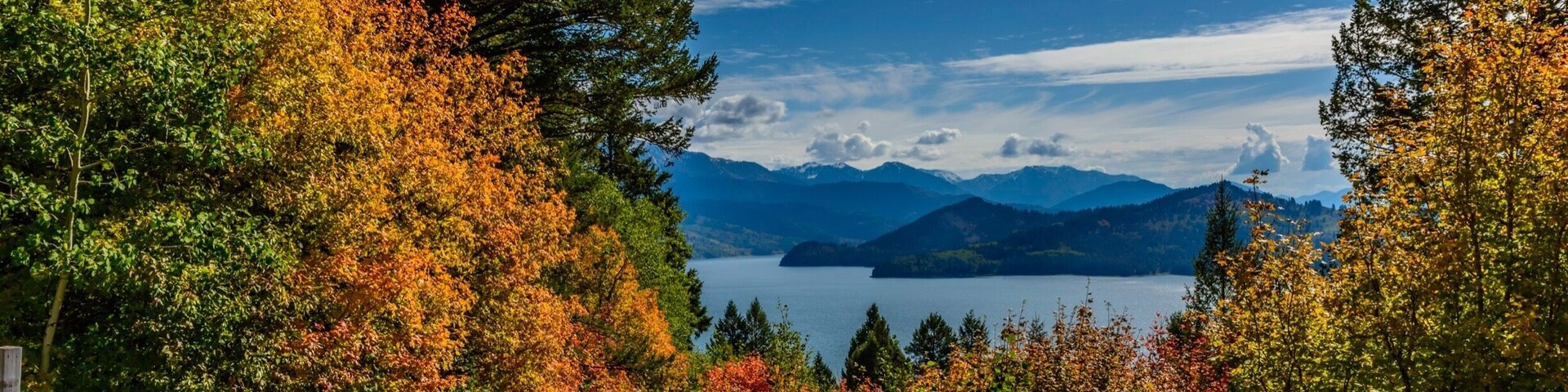 This is Palisades Lake. I took this photo from a cabin just above calamity campground over looking the lake during the fall time.