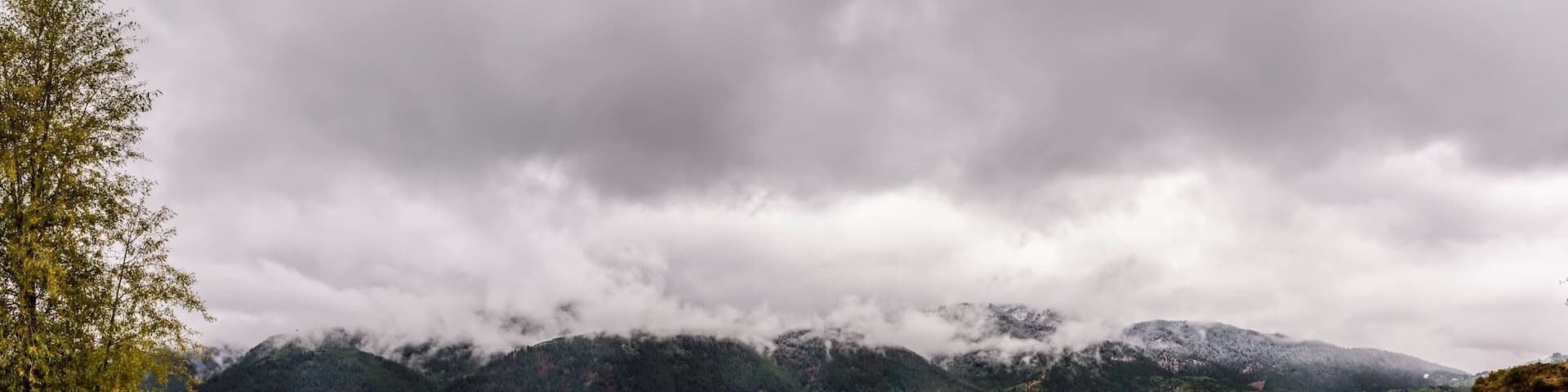 I photographed this scene while an winter storm was rolling in at Palisades Lake Idaho.