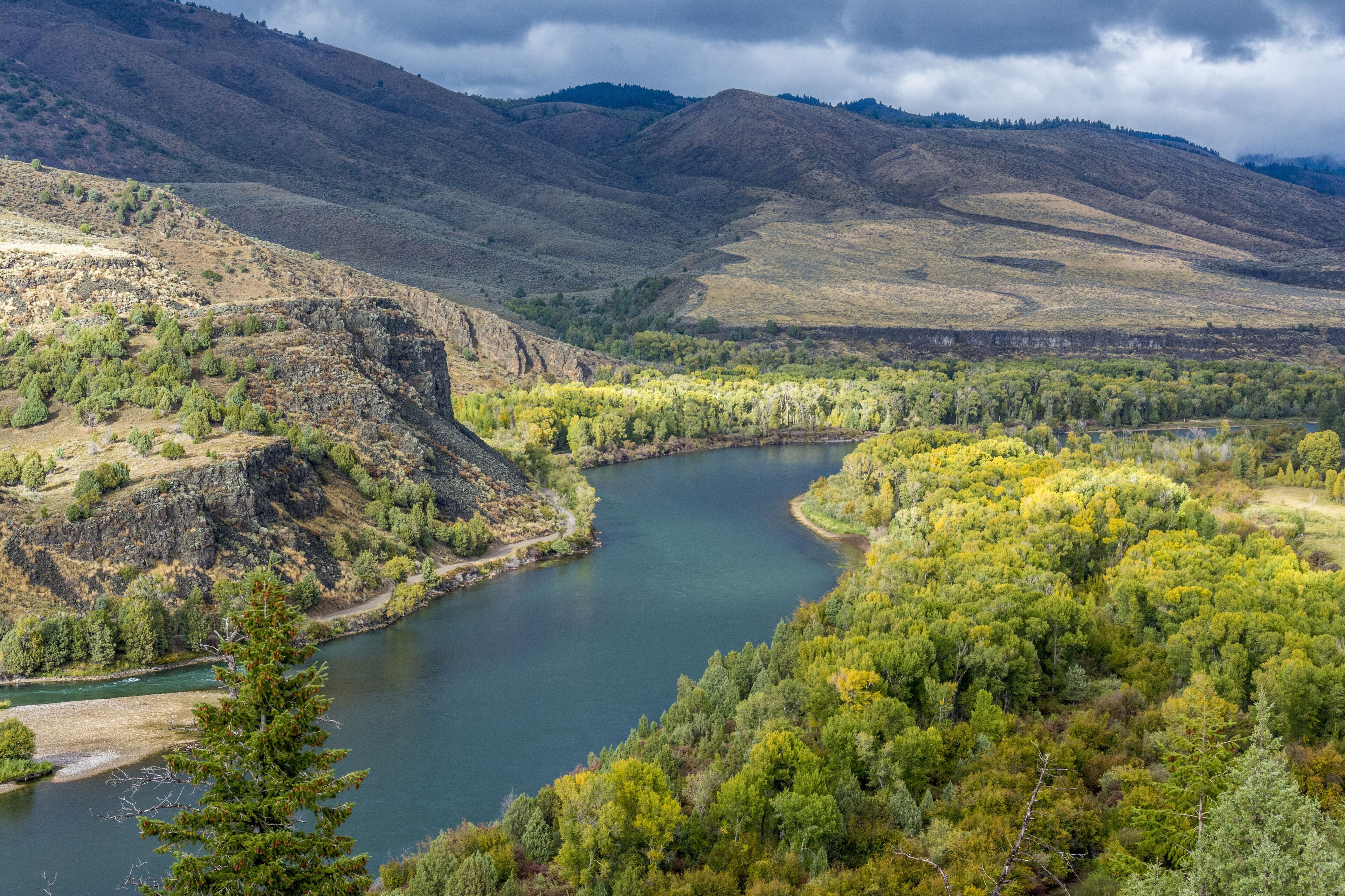 South Fork of the Snake River near Swan Valley Idaho