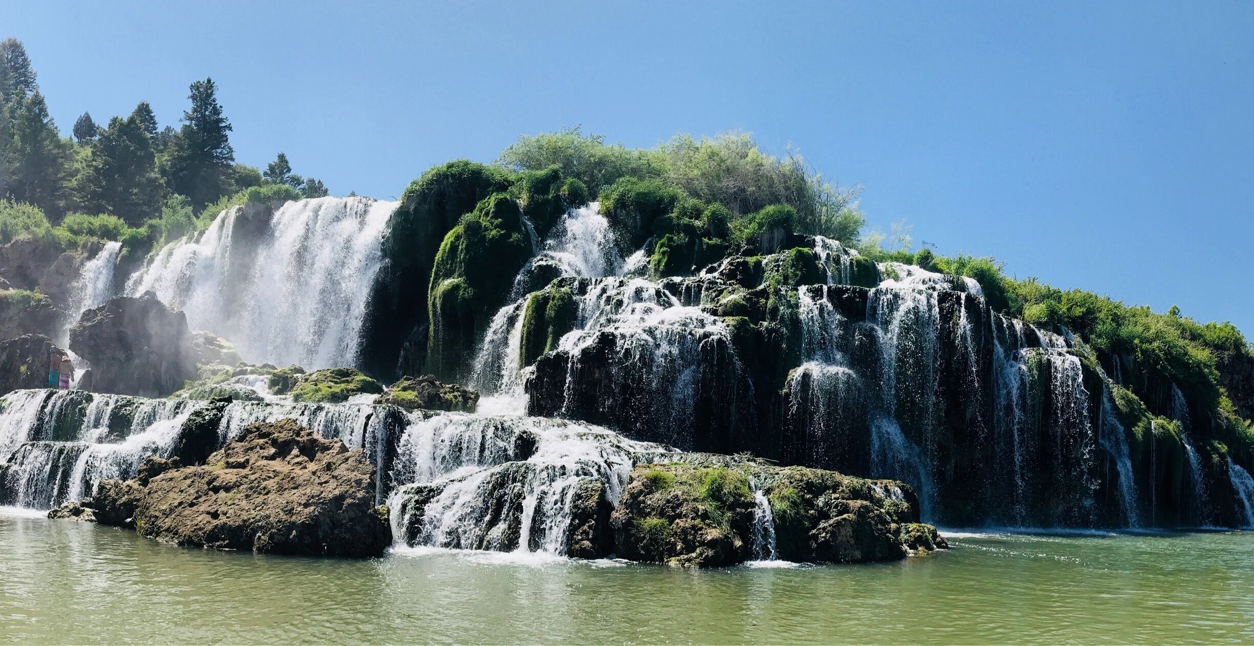 Falls Creek Falls on the Snake River, Swan Valley Idaho. 