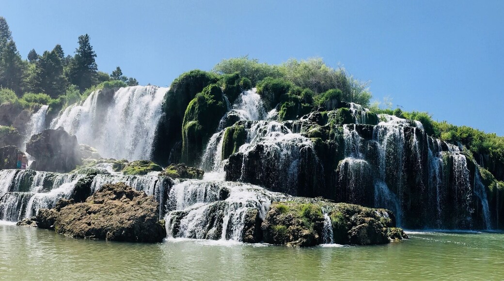 Falls Creek Falls on the Snake River, Swan Valley Idaho.