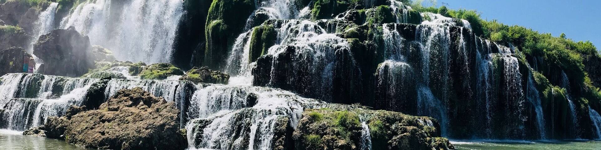 Falls Creek Falls on the Snake River, Swan Valley Idaho.