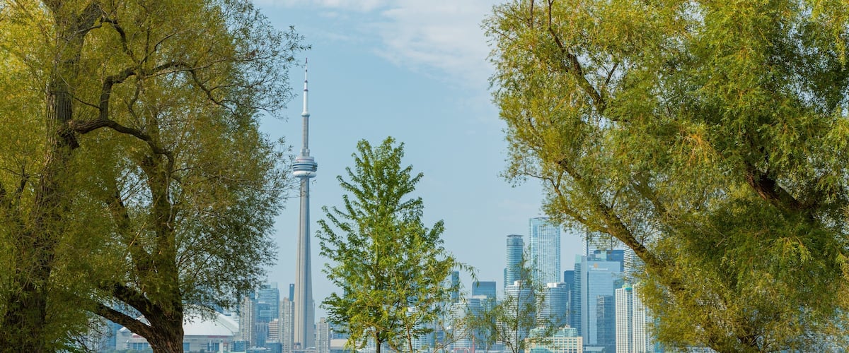 Toronto Islands which includes a park