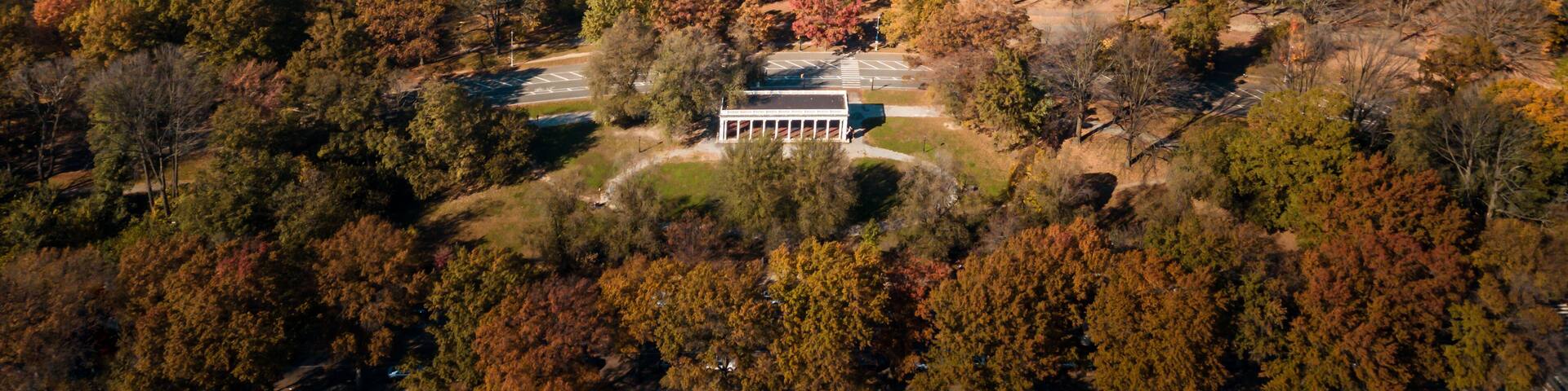 Aerial photo of Prospect park