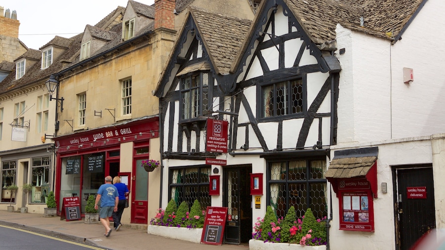 Winchcombe which includes heritage elements, a bar and street scenes