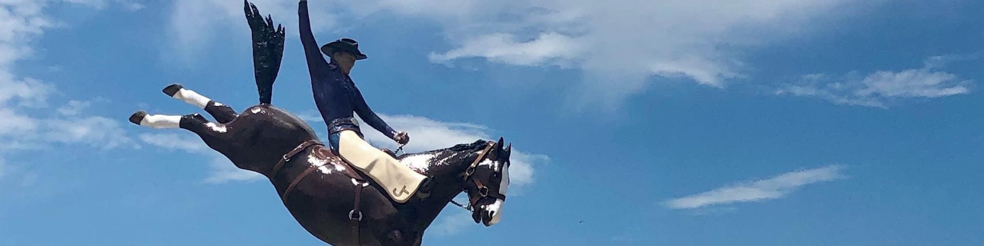 A local boy who made it big, Casey Tibbs was a 9 time world champion bronc rider in the 1940’s & 1950’s. He would appear in over 30 movies and was John Wayne’s technical advisor. This statue is also a weather vane, was is kind of cool!