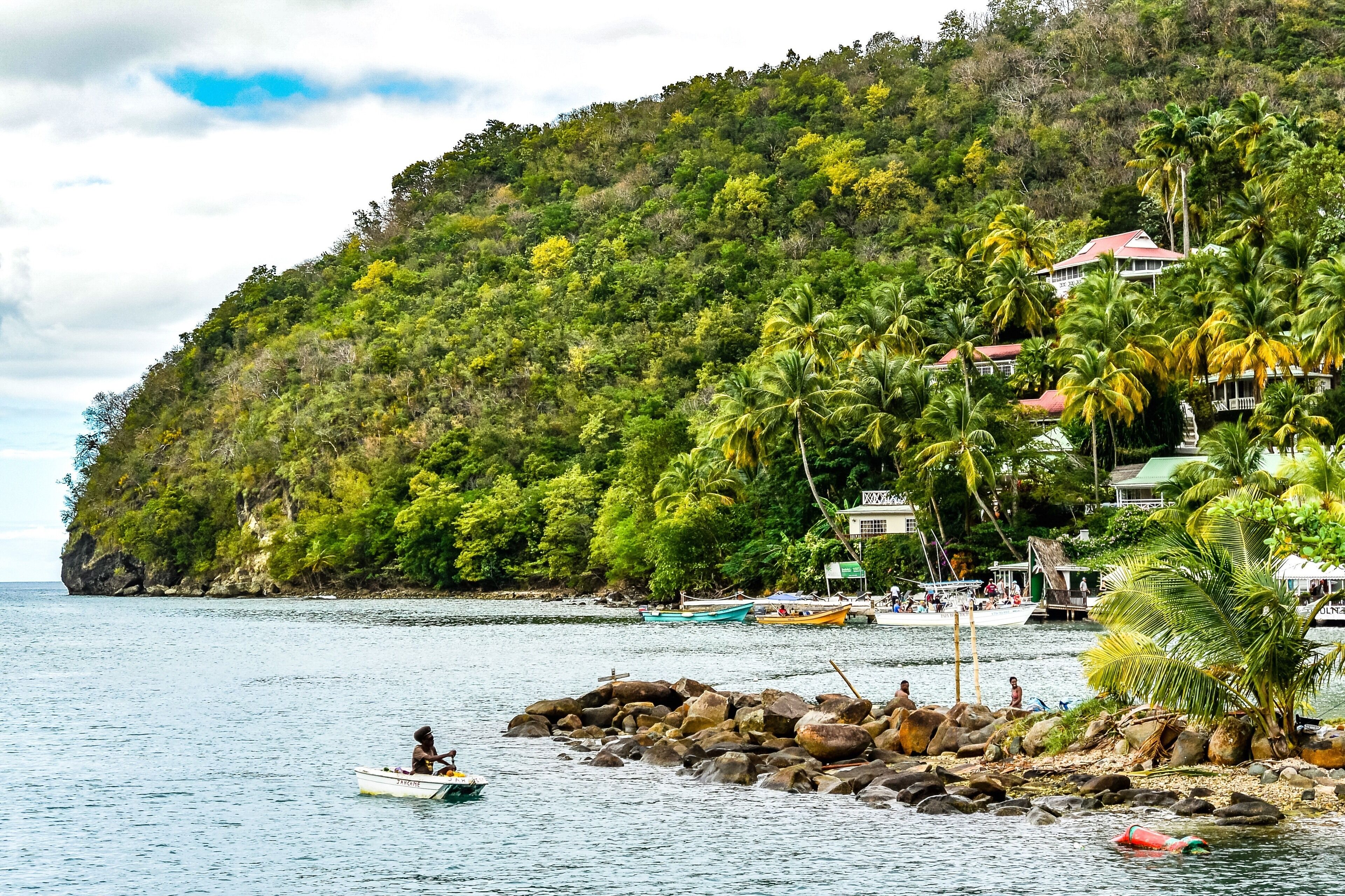 Sailing into the bay #Adventure #stlucia #viewfromthewater