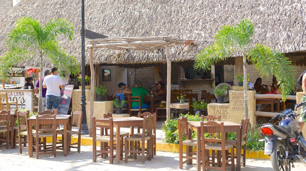 Sayulita toont buiten eten en een bar