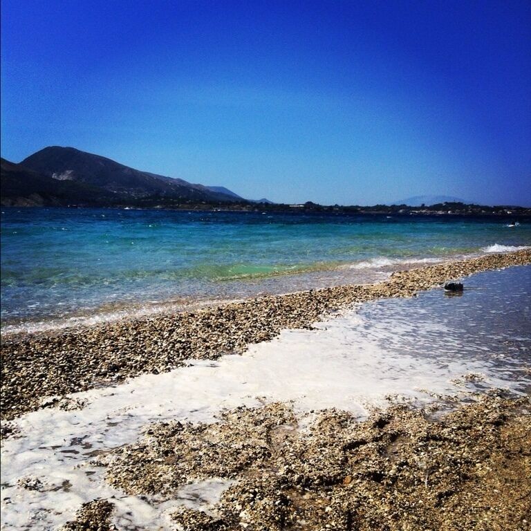 Azure waters around turtle island 