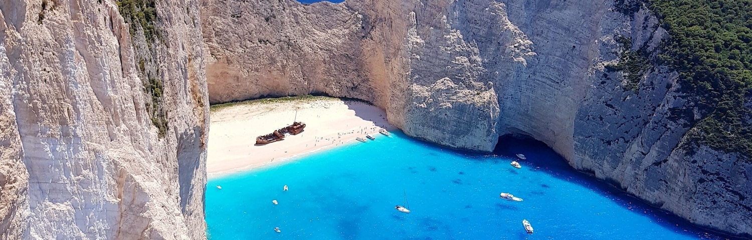 The Greek Island of Zakynthos is a true stunner! This is a photo of shipwreck beach I took last week.