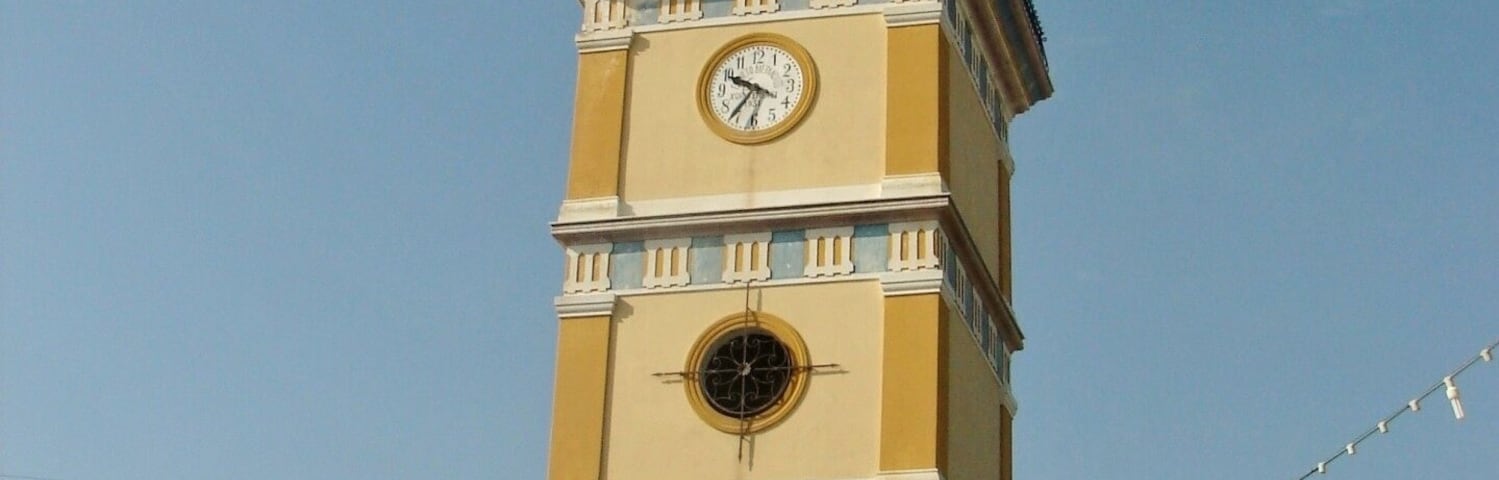 Clock Tower Of The Church Of Agia Triada In Messo Gerakari