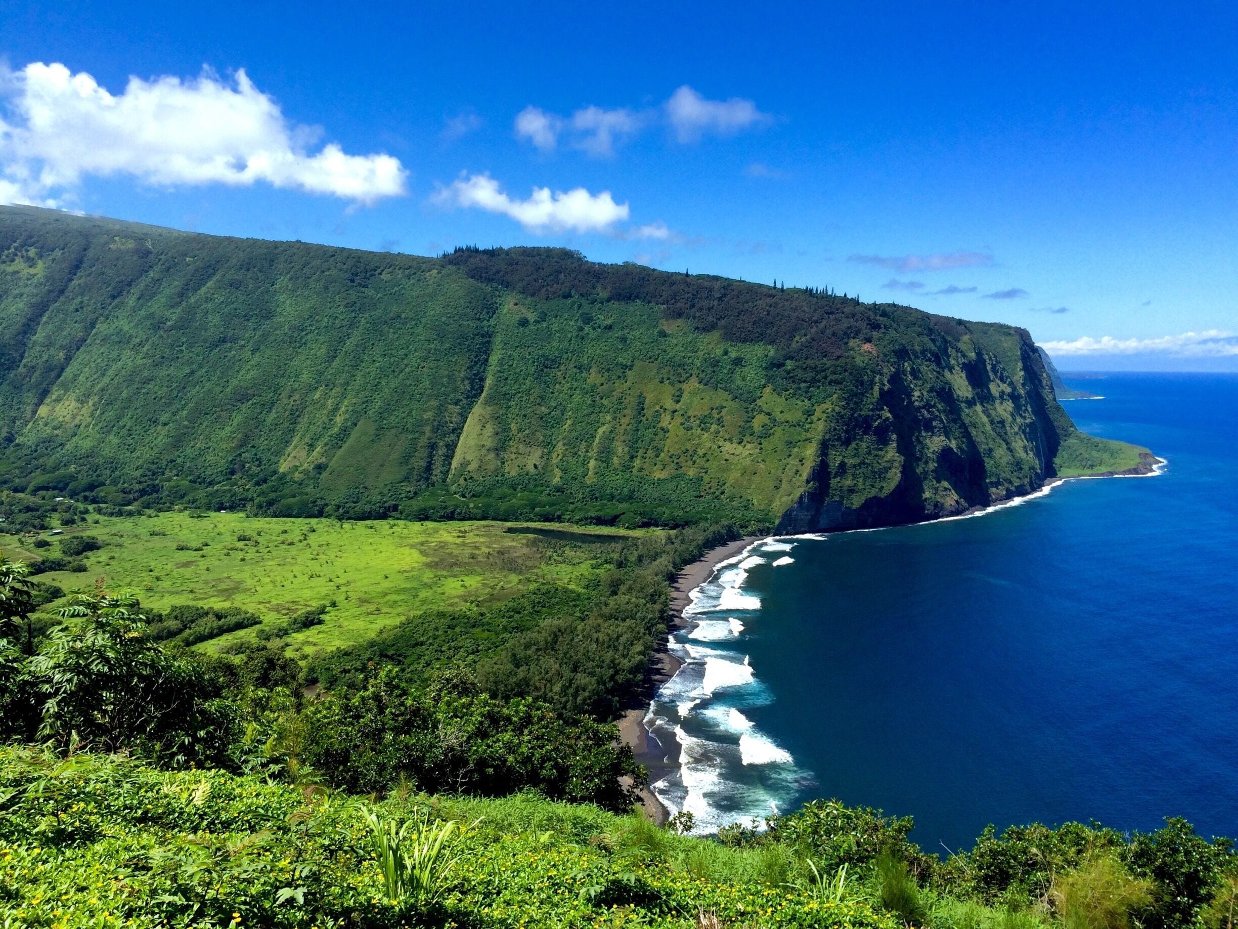 Waipio Valley Lookout, Hawaii, Big Island  #blue