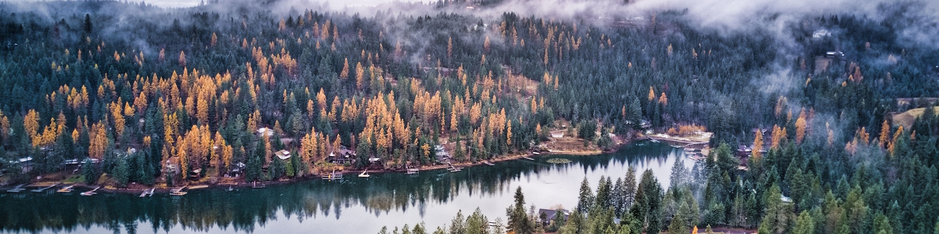Cloudy Day Over Hayden Lake