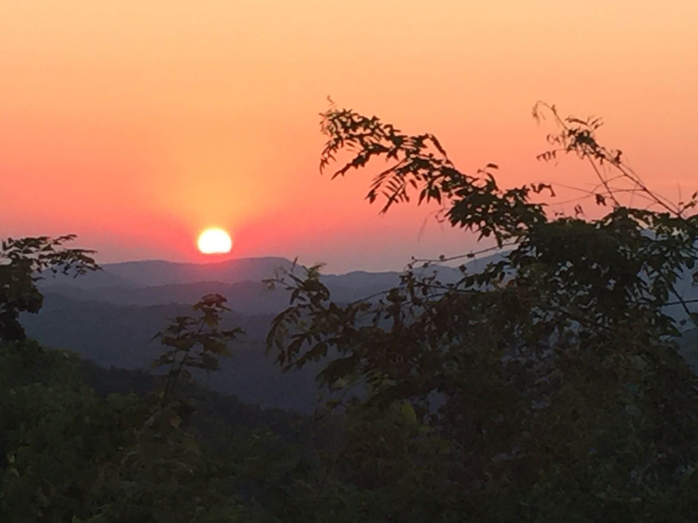 Sunset over The Great Smokey Mountains Tennessee!